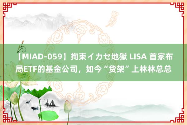 【MIAD-059】拘束イカセ地獄 LISA 首家布局ETF的基金公司，如今“货架”上林林总总