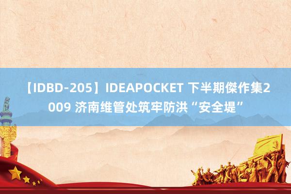 【IDBD-205】IDEAPOCKET 下半期傑作集2009 济南维管处筑牢防洪“安全堤”