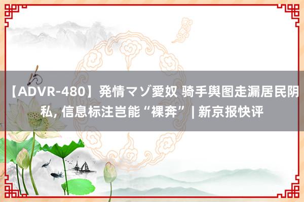 【ADVR-480】発情マゾ愛奴 骑手舆图走漏居民阴私， 信息标注岂能“裸奔” | 新京报快评