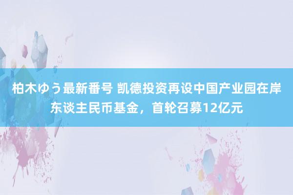 柏木ゆう最新番号 凯德投资再设中国产业园在岸东谈主民币基金，首轮召募12亿元