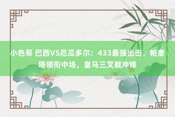 小色哥 巴西VS厄瓜多尔：433最强出击，帕奎塔领衔中场，皇马三叉戟冲锋