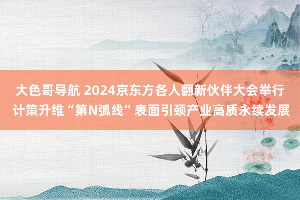 大色哥导航 2024京东方各人翻新伙伴大会举行 计策升维“第N弧线”表面引颈产业高质永续发展