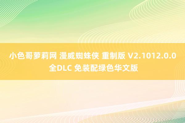 小色哥萝莉网 漫威蜘蛛侠 重制版 V2.1012.0.0 全DLC 免装配绿色华文版